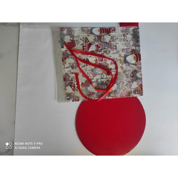 Christmas Gift Bags Set 2 With Tags Ribbon & Base Holiday Treat Bags For Giftin - Picture 10 of 13